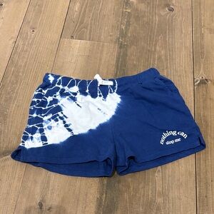Blue Tie-Dye Women’s Casual Shorts - Nothing Can Stop Me